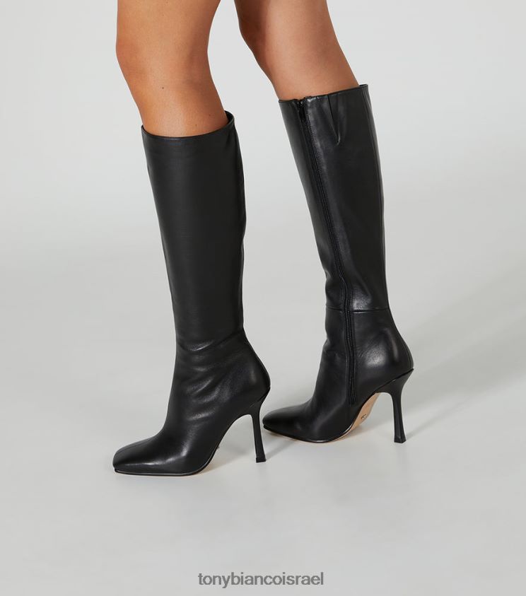 מגפיים בגובה הברך | נשים ונציה שחורה Tony Bianco מגפי עגל הוואנה 8BNR8T411